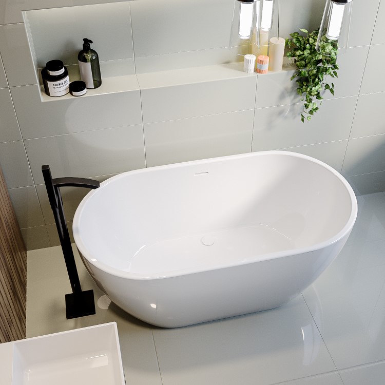 Freestanding Double Ended Bath 1400 x 750mm - Lisbon