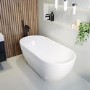 GRADE A1 - Freestanding Double Ended Bath 1545 x 750mm - Lisbon