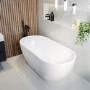 GRADE A2 - Freestanding Double Ended Bath 1645 x 750mm - Lisbon