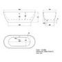 Freestanding Double Ended Bath 1800 x 750mm - Lisbon