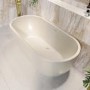 Matt Beige Freestanding Double Ended Bath 1650 x 750mm - Lisbon