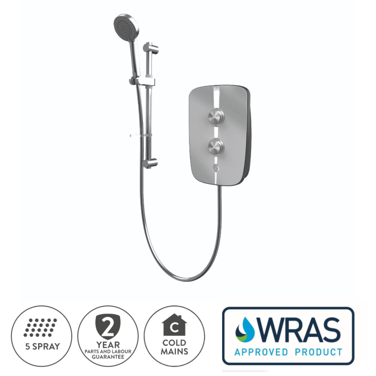 Aqualisa Lumi+ 10.5kW Chrome Electric Shower