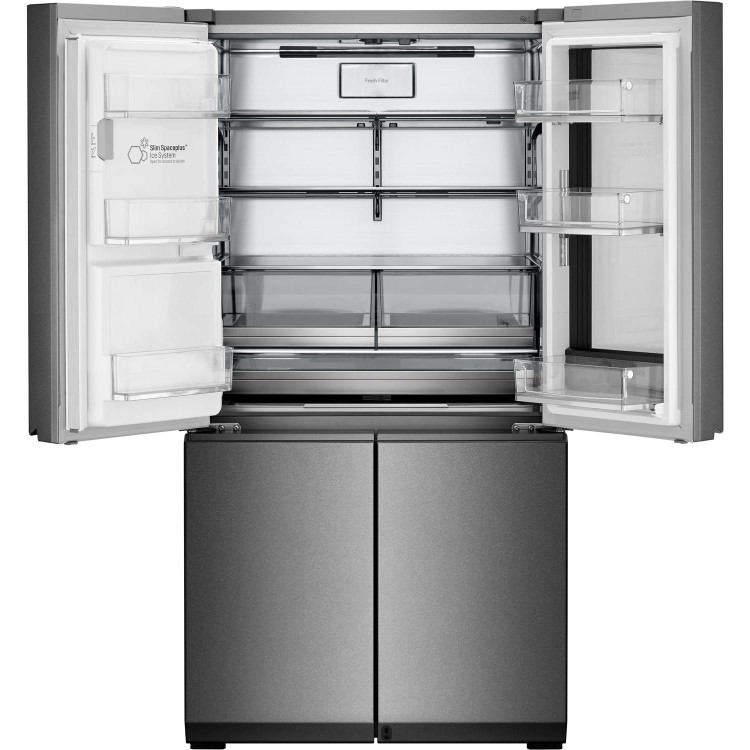 Refurbished LG LSR100 Freestanding 643 Litre 60/40 Frost Free American Fridge Freezer Stainless Steel