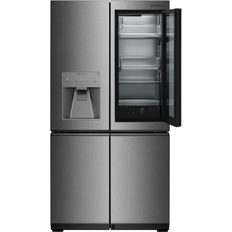 Refurbished LG LSR100 Freestanding 643 Litre 60/40 Frost Free American Fridge Freezer Stainless Steel