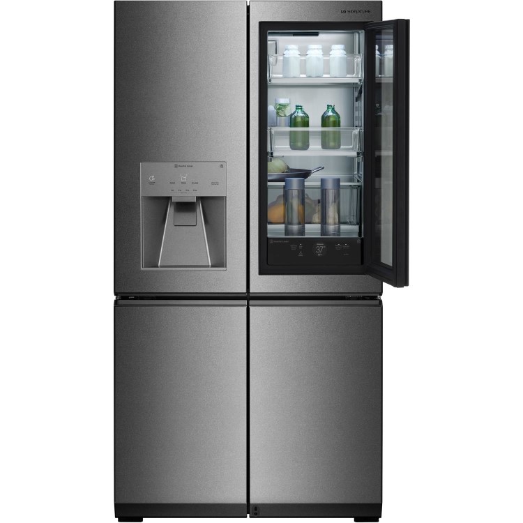 Refurbished LG LSR100 Freestanding 643 Litre 60/40 Frost Free American Fridge Freezer Stainless Steel