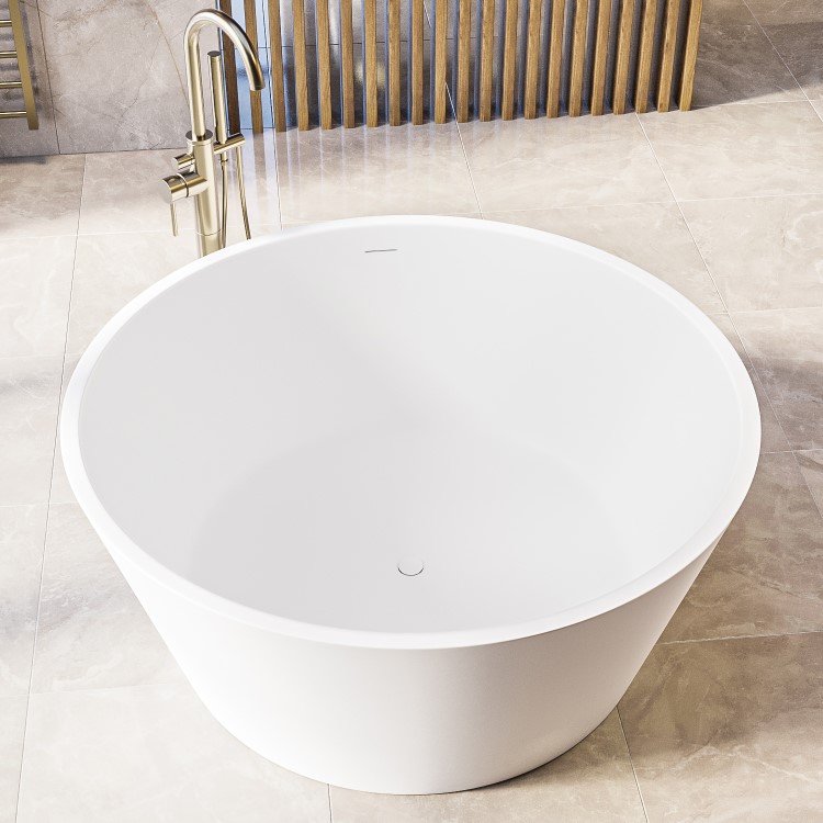 Round Freestanding Double Ended Bath 1350 x 1350mm - Lupin