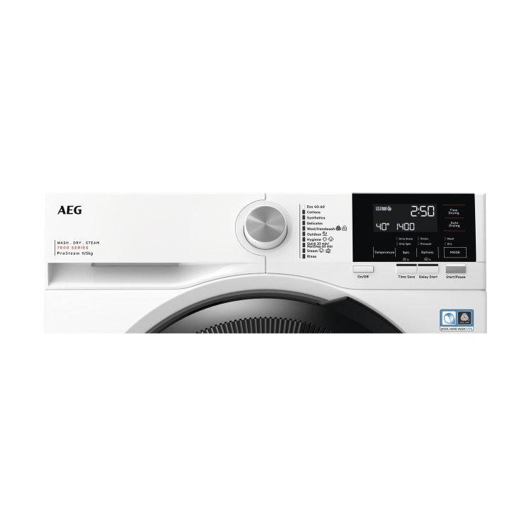 AEG 7000 Series ProSteam&reg; 9kg Wash 5kg Dry 1400rpm Washer Dryer - White