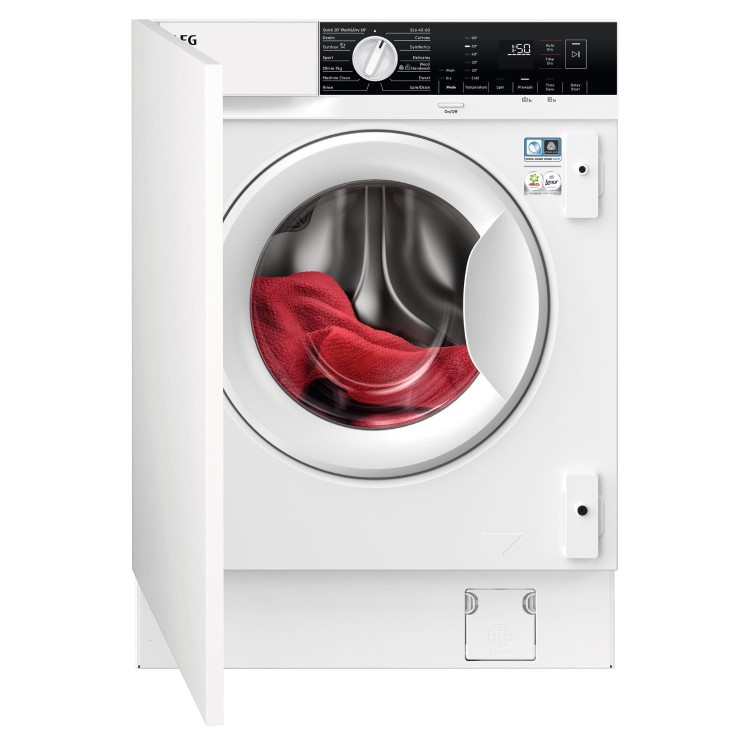 GRADE A2 - AEG 6000 Series AutoSense&reg; 7kg Wash 4kg Dry 1600rpm Integrated Washer Dryer - White