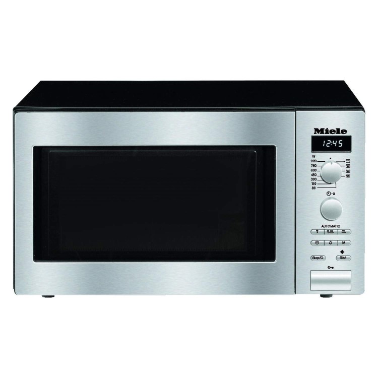 Miele M6012  26L 900W Freestanding Microwave - Clean Steel