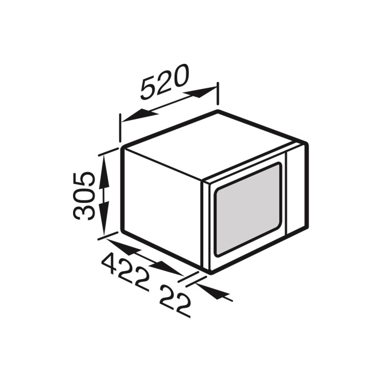 Miele M6012  26L 900W Freestanding Microwave - Clean Steel