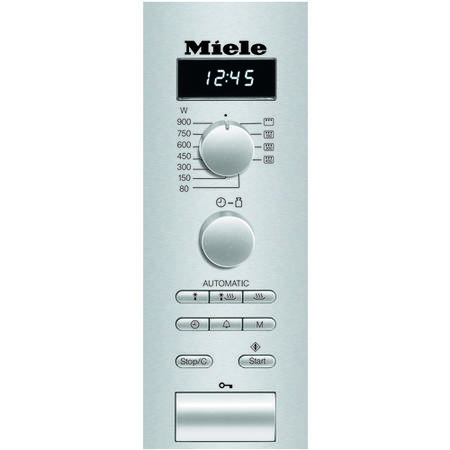 Miele M6012  26L 900W Freestanding Microwave - Clean Steel