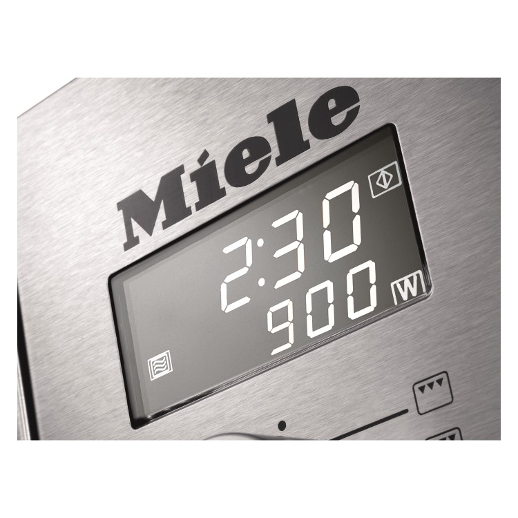 Miele M6012  26L 900W Freestanding Microwave - Clean Steel