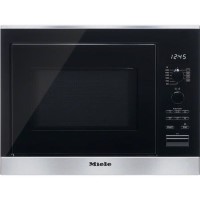 GRADE A1 - Miele M6022SCclst ContourLine M6022SC 800W 17L Narrow Width Built-in Microwave With Grill - Clean Steel