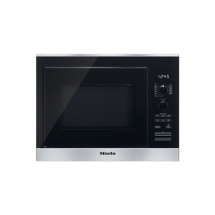 GRADE A1 - Miele M6022SCclst ContourLine M6022SC 800W 17L Narrow Width Built-in Microwave With Grill - Clean Steel