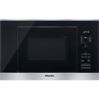 Miele M6032SCclst ContourLine 800W 17L Built-in Microwave with Grill For a 60cm Wide Cabinet - Clean Steel