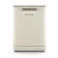 Montpellier Retro Freestanding Dishwasher - Cream