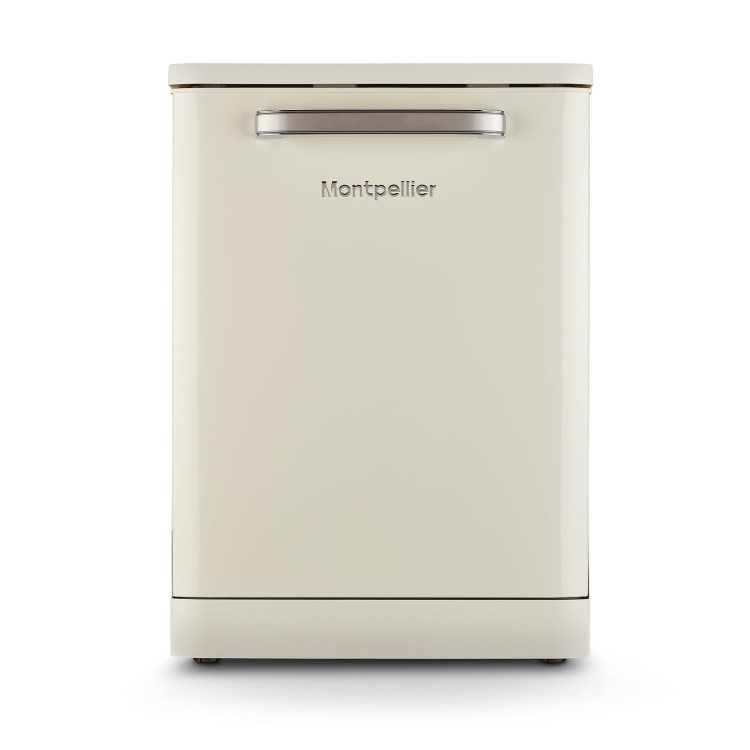 Montpellier Retro Freestanding Dishwasher - Cream