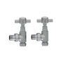 Maesta Chrome  Modern Manual Angled Valves pair