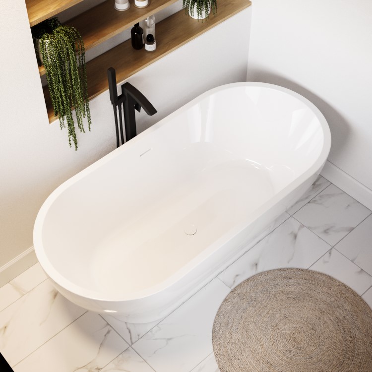 Freestanding Double Ended Bath 1700 x 800mm - Manilla