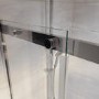 1200mm Fluted Glass Left Hand Sliding Shower Door 8mm Glass - Matira