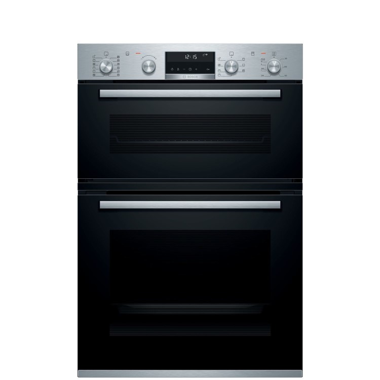 Refurbished Bosch Series 6 MBA5785S6B 60cm Double Built In Electric Oven Stainless Steel