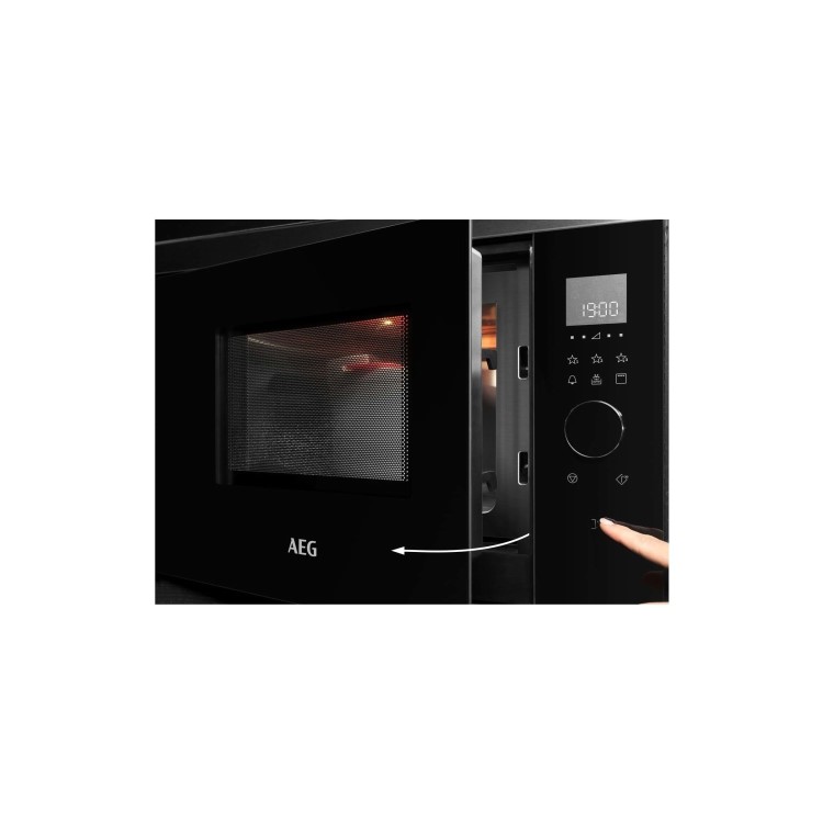 AEG 8000 Series Built-In Microwave with Grill - Black