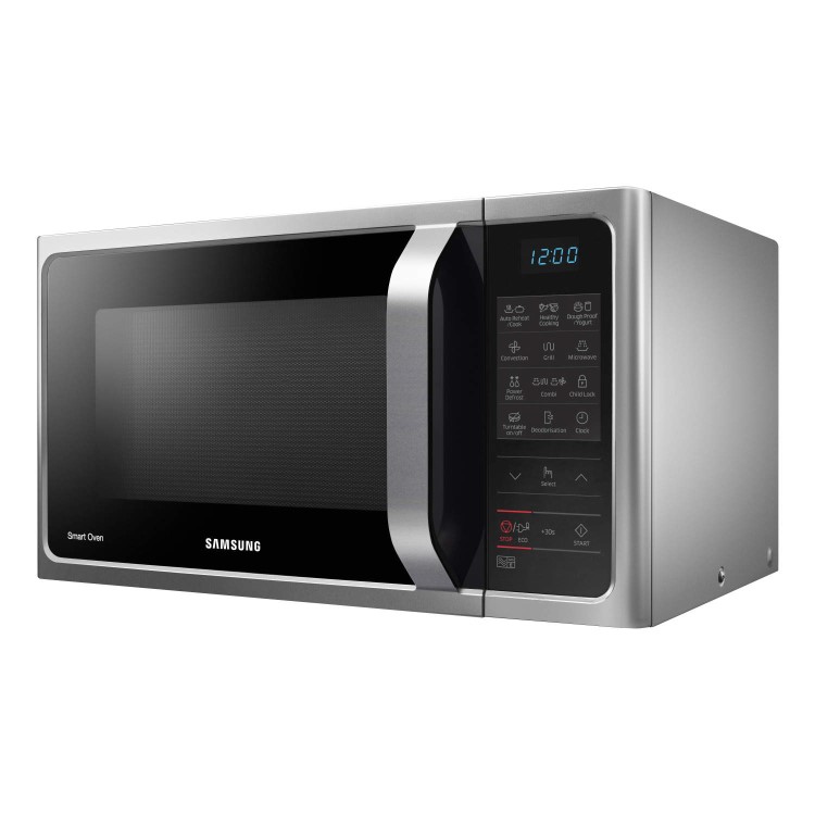 Refurbished Samsung MC28H5013AS 28L 900W Freestanding Combination Microwave Oven Silver