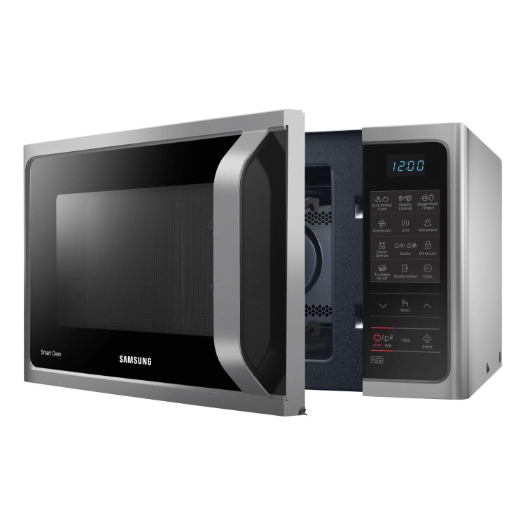 Refurbished Samsung MC28H5013AS 28L 900W Freestanding Combination Microwave Oven Silver