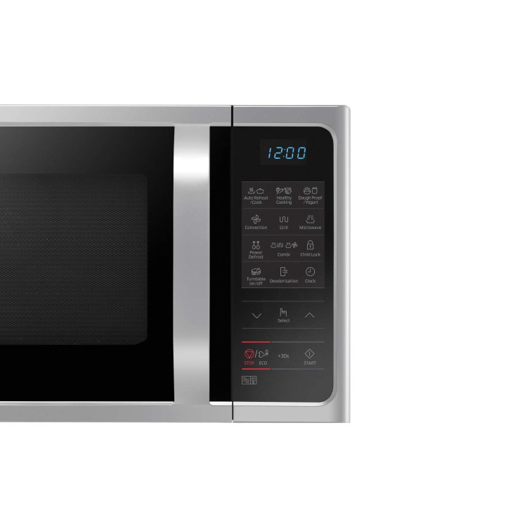 Refurbished Samsung MC28H5013AS 28L 900W Freestanding Combination Microwave Oven Silver