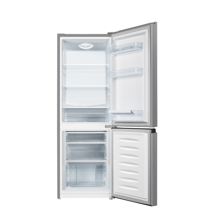 Refurbished Fridgemaster MC50165ES Freestanding 175 Litre 60/40 Fridge Freezer Silver