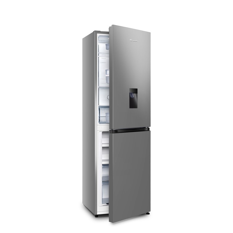 Fridgemaster 256 Litre 50/50 Freestanding Fridge Freezer - Silver