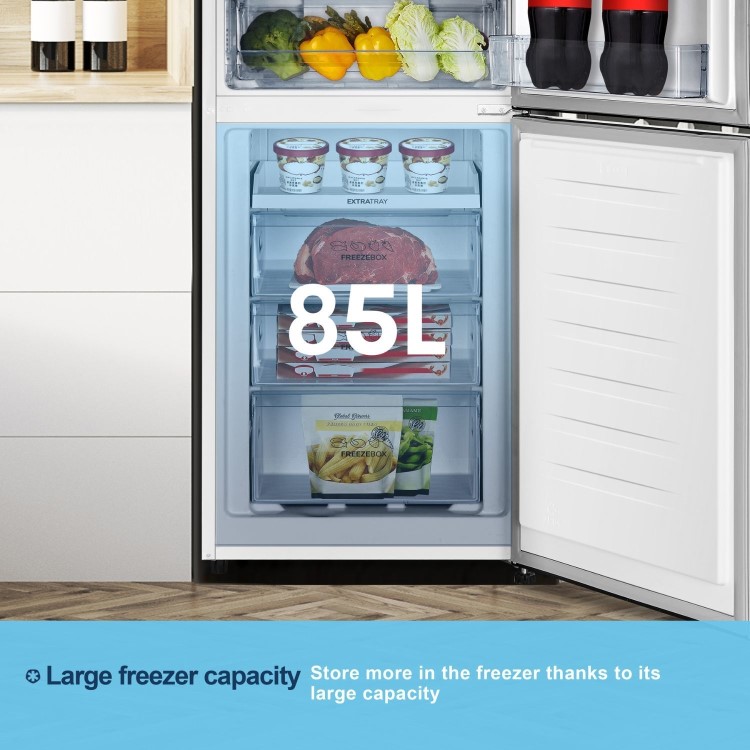 Fridgemaster 256 Litre 50/50 Freestanding Fridge Freezer - White