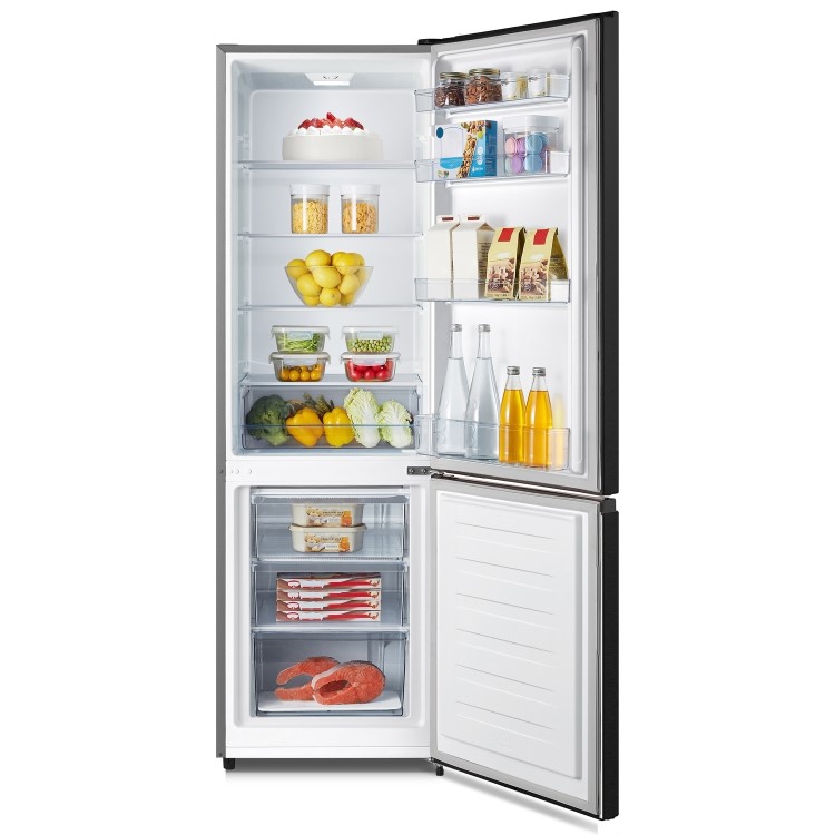 Fridgemaster 269 Litre 70/30 Freestanding Fridge Freezer - Black