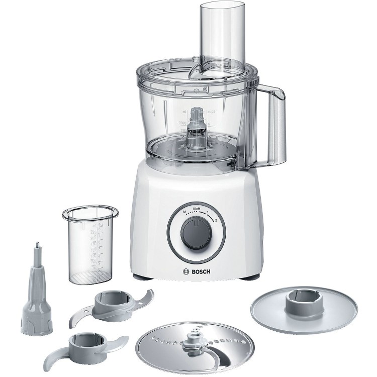 Bosch MultiTalent 3 700W Compact Food Processor - White