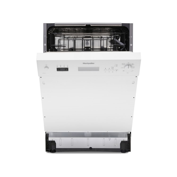 Montpellier MDI655 Semi Integrated Dishwasher - White