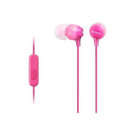 Sony MDR-EX15LP In-ear Wired Headphones With Mic Pink