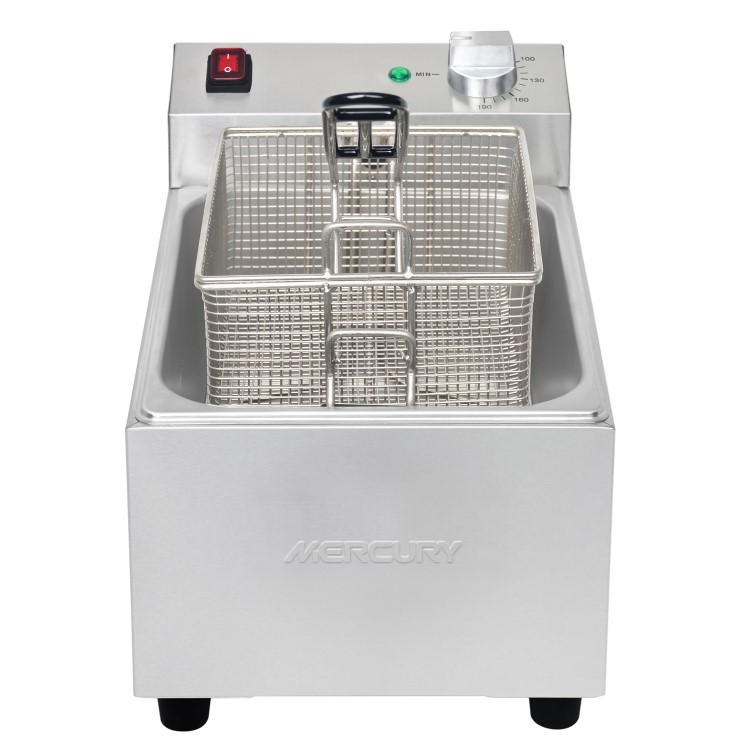 Mercury MEF-L5-SA-2 Commercial Single Tank 5ltr Countertop Electric Fryer 2.8kW 13 amp