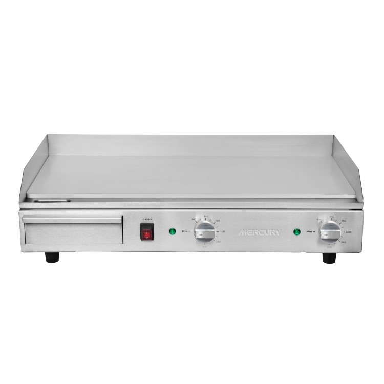 MEG-30A Mercury 30" - 745mm Wide Electric Countertop Griddle Heavy Duty Stainless Steel 2.9kW 13 amp