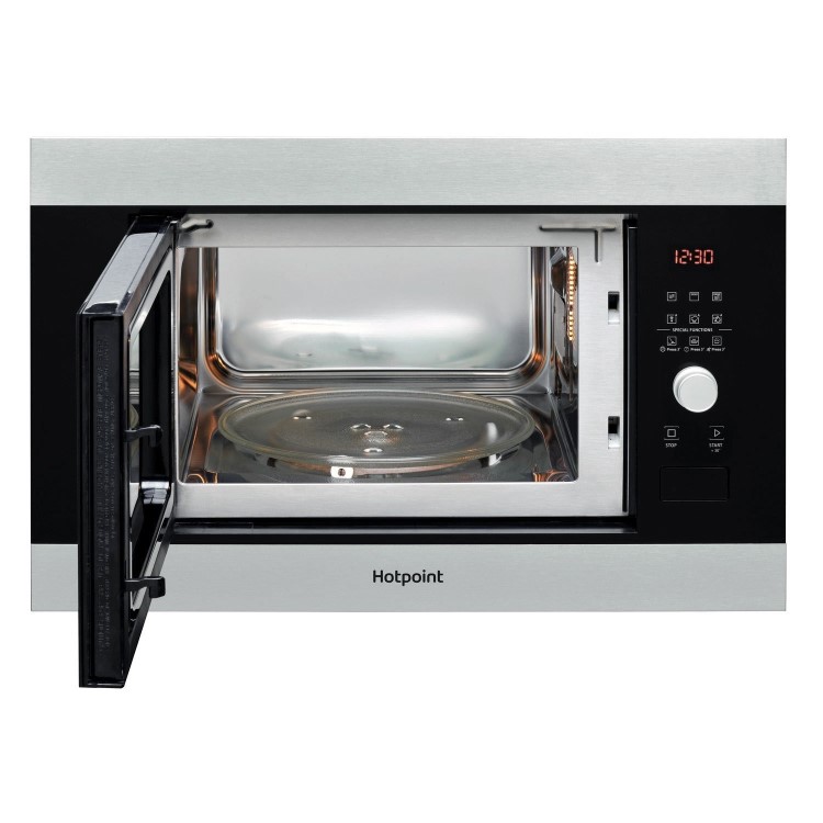 Hotpoint Built-In Microwave with Grill - Stainless Steel