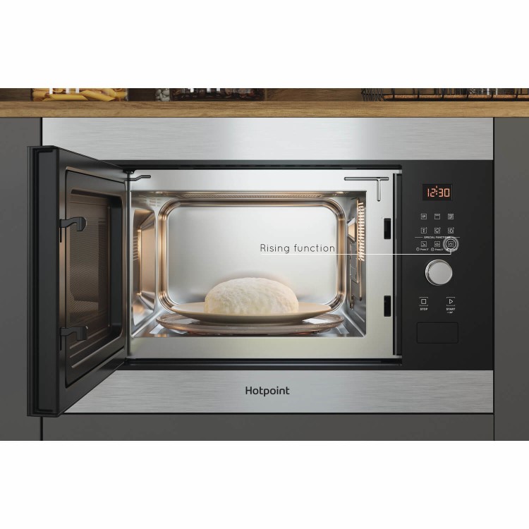 Hotpoint Built-In Microwave with Grill - Stainless Steel