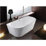 Darcy Modern Back To Wall Freestanding Bath - 1500 x 750 x 580mm