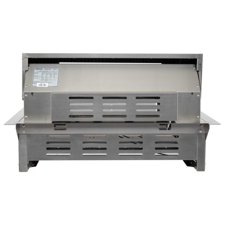 Monster Grill - 4 Burner Integrated Gas BBQ Grill - Stainless Steel