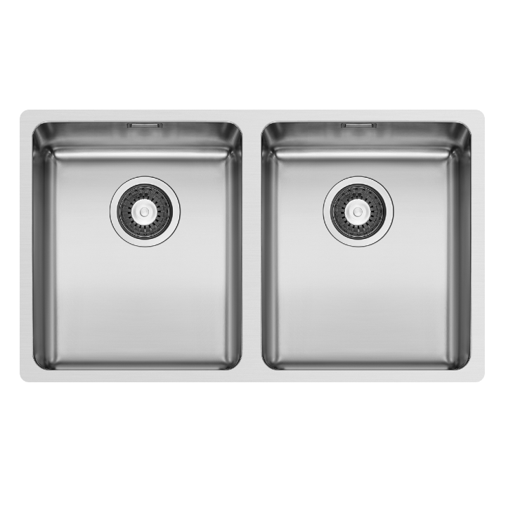 Double Bowl Undermount and Inset Stainless Steal Kitchen Sink - Enza Mia