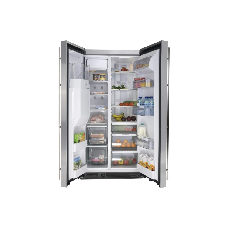 Maytag MNN20FCSI7/1 Premium American Fridge Freezer with Ice And Water Dispenser in Stainless Steel