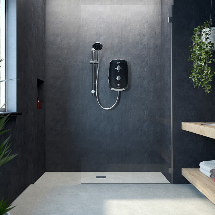 Aqualisa eMOTION 9.5kW Black Electric Shower