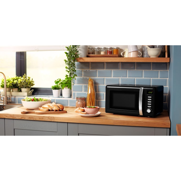 Beko 20L Retro Digital Microwave - Black