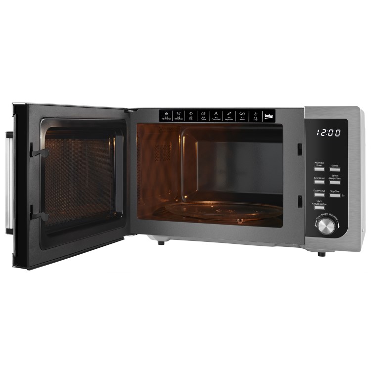 Beko MOF23110X 800W 23L Freestanding Microwave Oven - Stainless Steel