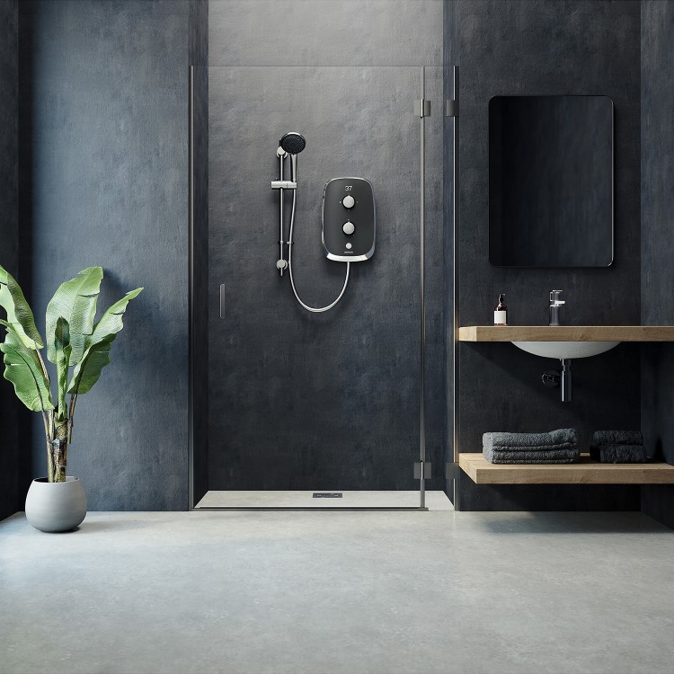 Aqualisa eMOTION 10.5kW Grey Electric Shower