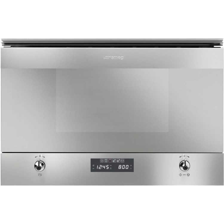 Smeg MP322X Classic Built-in Microwave Oven With Grill - Stainless Steel