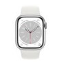 Apple Watch Series 8 GPS 45mm Silver Aluminium Case with White Sport Band - Regular